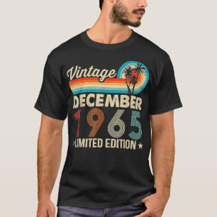 Camiseta 56 años Vintage de cumpleaños 56 diciembre 1965 
