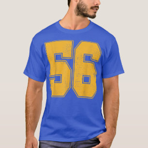 Camiseta 56 Esbozo Número 56 Equipo Deportivo Ventilador Ve