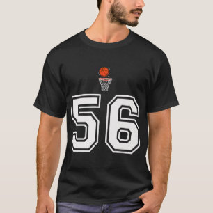 Camiseta 56 Number Basketball Style Vintage White Premium