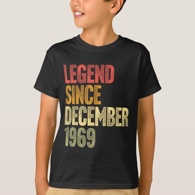Camiseta 56 Year Old Legend Since December 1969 Retro 56th  (Anverso)