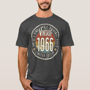 Camiseta 56 Years Old Vintage 1966 Limited Edition 56th Bir