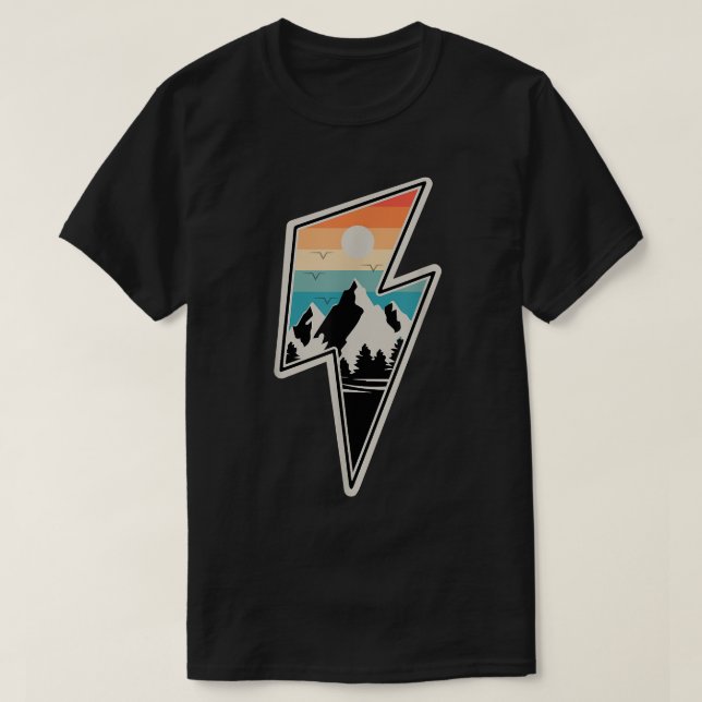 Camiseta 56lA Vintage Mountain Adventure Camping Lif (Diseño del anverso)