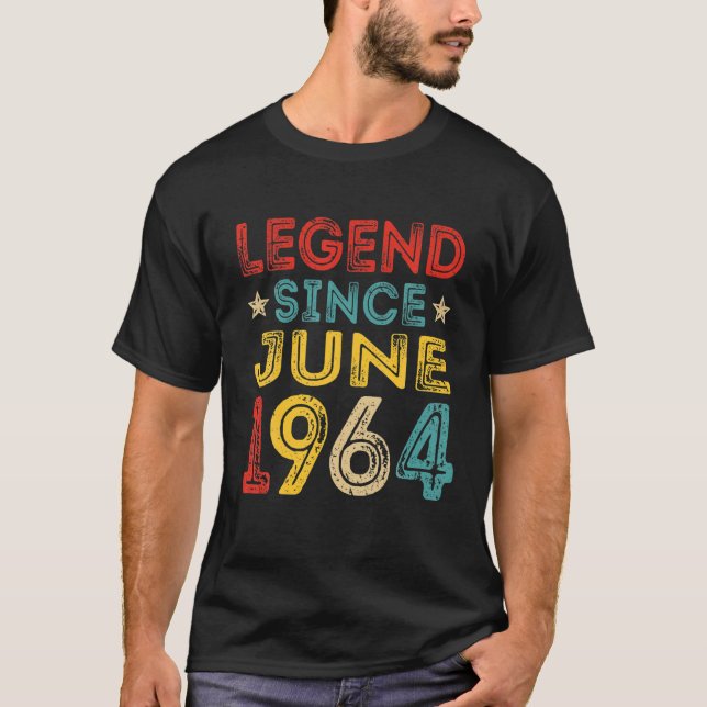 Camiseta 57.ª Leyenda De Cumpleaños Desde Junio De 1964 Dol (Anverso)