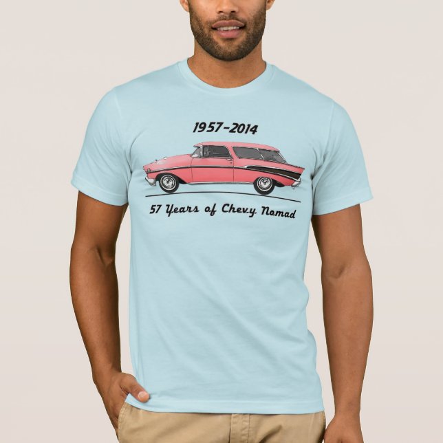 Camiseta 57 años de Chevy Nomad (Anverso)