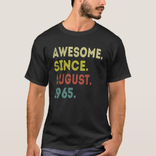 Camiseta 57 años de edad increíble desde agosto de 1965 57º