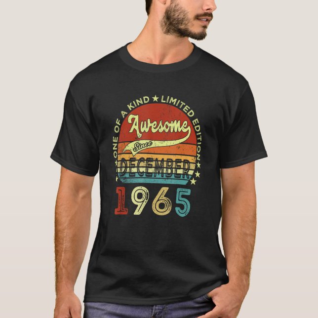 Camiseta 57 años de edad increíble desde diciembre de 1965  (Anverso)