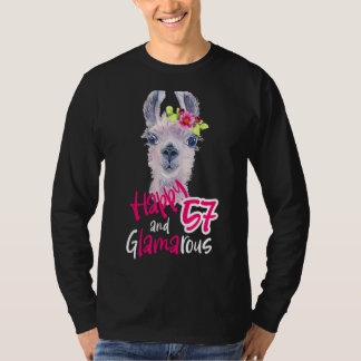 Camiseta 57 Años Mujeres Cumpliendo 57 Años Por Su Decoraci
