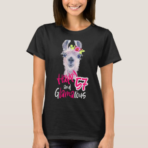 Camiseta 57 Años Mujeres Cumpliendo 57 Años Por Su Decoraci