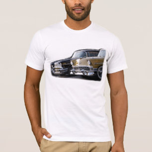 Camiseta 57 y 56 Chevy listo para la acción