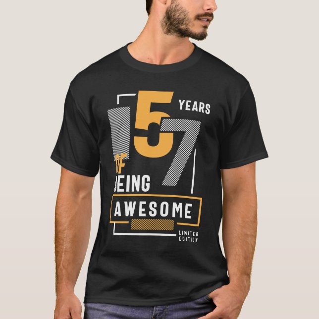 Camiseta 57 Years Of Being Awesome 57th Birthday (Anverso)