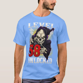 Camiseta 58.º Aniversario del Skeleton Nivel 58 Gama desblo