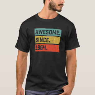 Camiseta 58.º cumpleaños increíble desde 1964 58 años