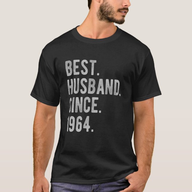 Camiseta 58° Aniversario Boda De Su Mejor Esposo Sinc (Anverso)