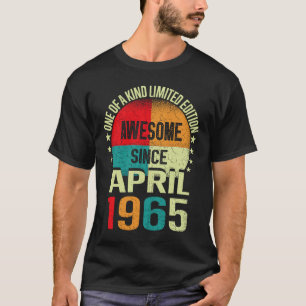 Camiseta 58 años asombrosos desde el 58º nacimiento de la c