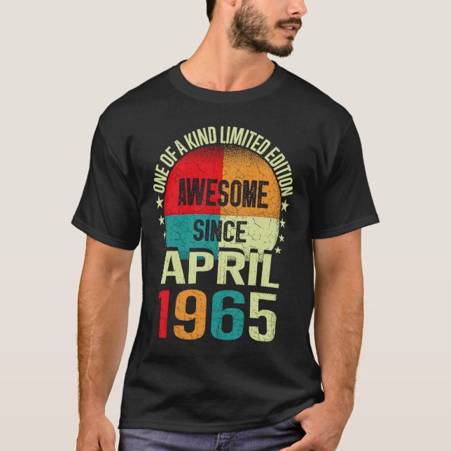 Camiseta 58 años asombrosos desde el 58º nacimiento de la c (Anverso)