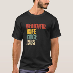 Camiseta 58 años de Boda para mujeres por su hermoso W