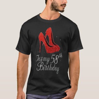 Camiseta 58 años de edad 1964 tacones altos es mi cumpleaño