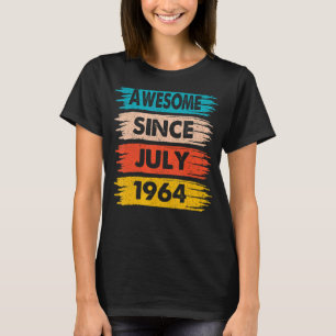 Camiseta 58 años de edad alucinante desde julio de 1964 58