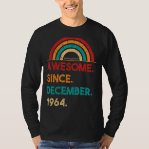 Camiseta 58 años de edad increíble desde diciembre de 1964 