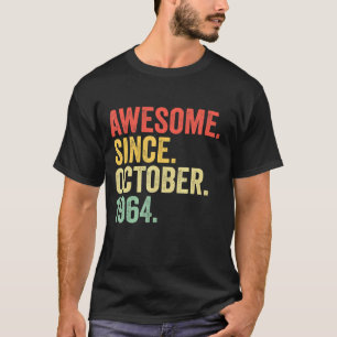 Camiseta 58 años de edad increíble desde octubre de 1964 58
