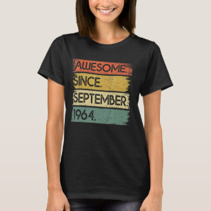 Camiseta 58 años de edad increíble desde septiembre de 1964