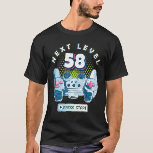 Camiseta 58 Birthday Gamer Next Level 58 Gaming Controller 