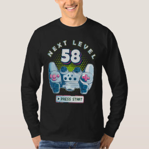 Camiseta 58 controlador de juegos Birthday Gamer Next Level