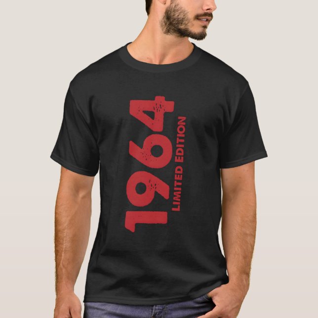 Camiseta 58 Nacido En 1964 Edición (Anverso)
