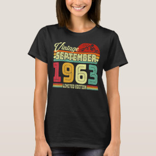 Camiseta 59º cumpleaños maravilloso desde septiembre de 196