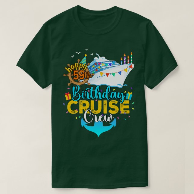 Camiseta 59.º Crucero de Cumpleaños (Diseño del anverso)