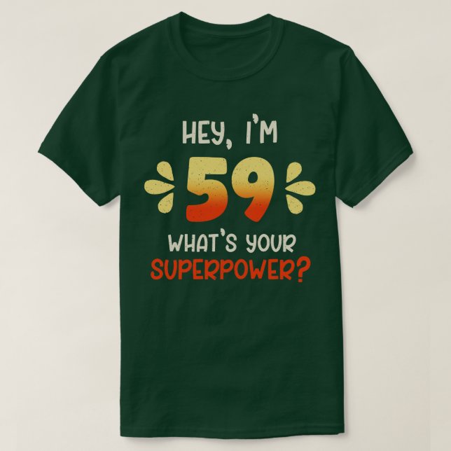 Camiseta 59.º cumpleaños 3 (Diseño del anverso)