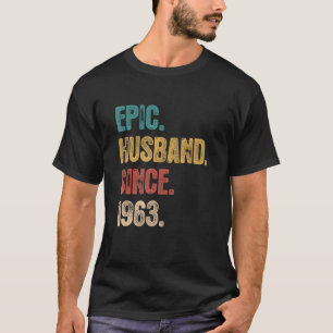 Camiseta 59 Aniversario Boda De Su Esposo Épico Desde