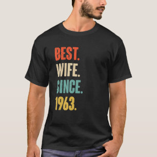 Camiseta 59 Aniversario Boda De Su Mejor Esposa Si