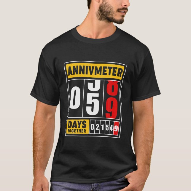 Camiseta 59° Aniversario Del Boda S Para Los Padres Marido  (Anverso)
