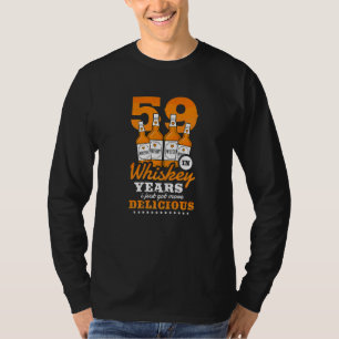 Camiseta 59 Aniversario En Whiskey Years Acabo De Obtener M
