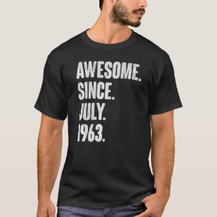 Camiseta 59 años de edad, 59 años, maravilloso desde julio 