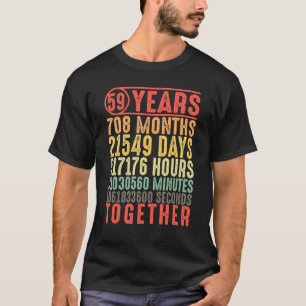 Camiseta 59 años juntos 59 padres de familia casados