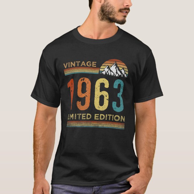 Camiseta 59 Años Vintage 1963 59º Cumpleaños (Anverso)