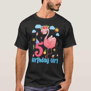 Camiseta 5.ª Chica Flamingo 5 años de edad Tropical F