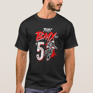 Camiseta 5.ª fiesta de cumpleaños BMX