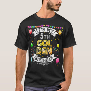 Camiseta 5.ª fiesta de cumpleaños es mi quinto cumpleaños d