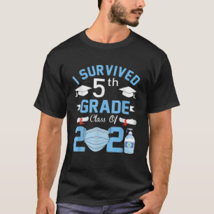 Camiseta 5.ª Graduación Tee I Sobrevivió A 5° Grado Clas