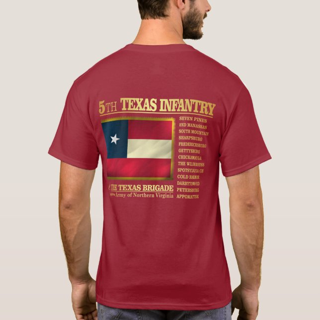 Camiseta 5.ª Infantería de Texas (BA2) (Reverso)