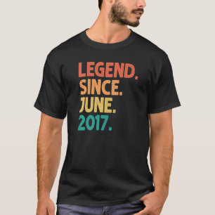 Camiseta 5.ª leyenda de cumpleaños desde junio de 2017 5 añ