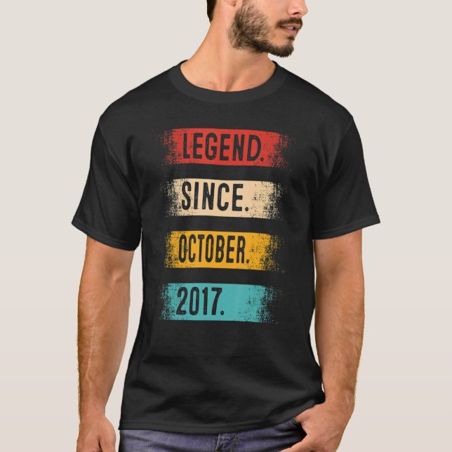 Camiseta 5.ª leyenda de cumpleaños desde octubre de 2017 (Anverso)