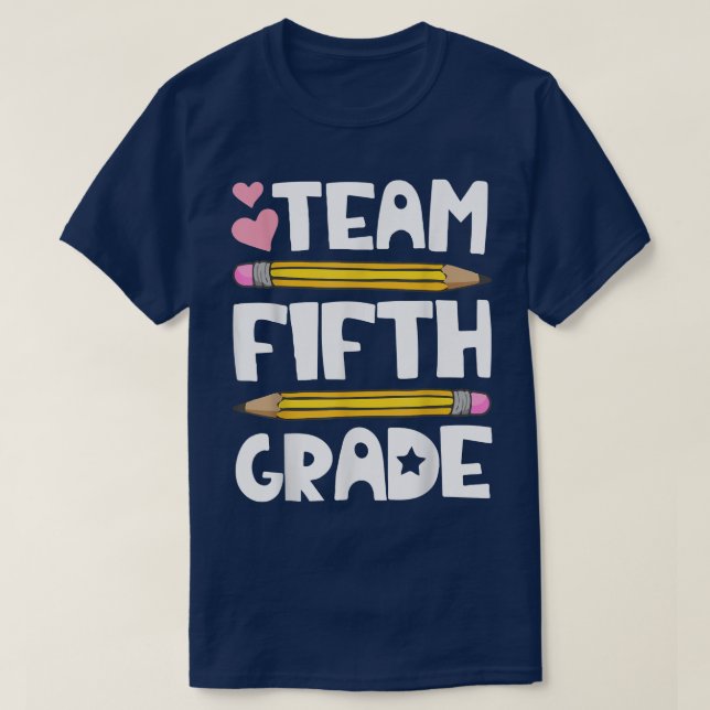 Camiseta 5.ª Maestra Camisas Equipo Quinto Grado Profesor  (Diseño del anverso)