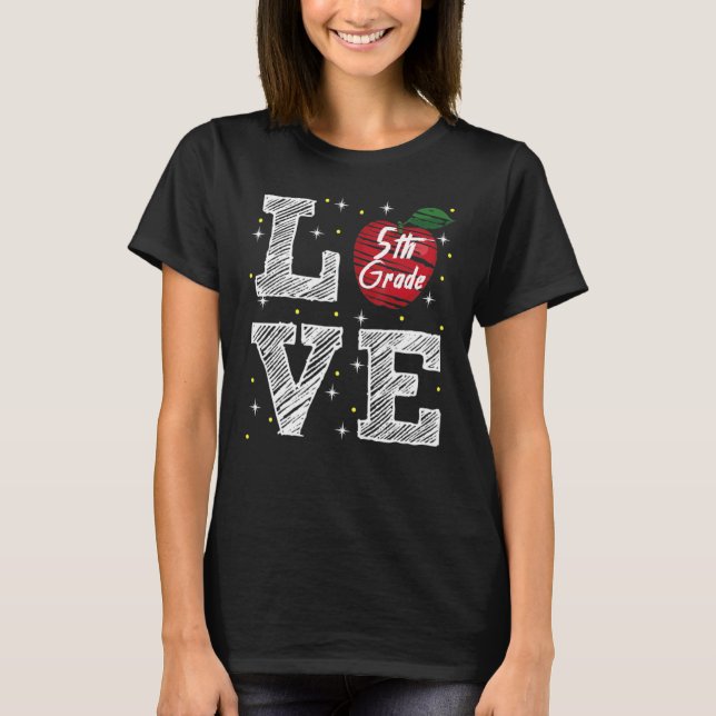 Camiseta 5.º Amor De Grado Con Apple (Anverso)