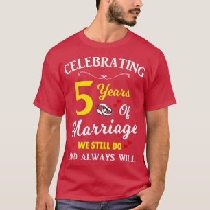 Camiseta 5.º Aniversario Boda