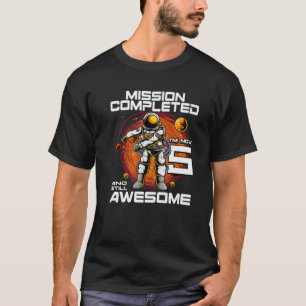 Camiseta 5.º Astronauta De Cumpleaños Bir Del Espacio Ultra