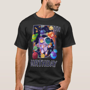 Camiseta 5.º astronauta de cumpleaños niño de 5 años